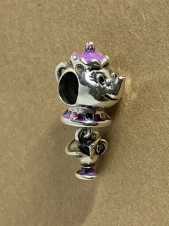 Pandora Jewelry - New Pandora S925 ALE Disney Beauty and the Beast Mrs. Potts & Chip Dangle Charm